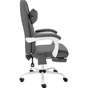 Chaise de bureau de massage Gris Similicuir