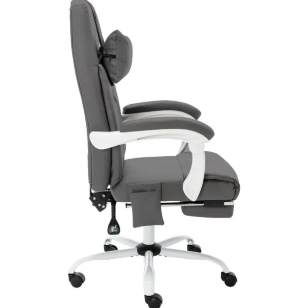 Chaise de bureau de massage Gris Similicuir