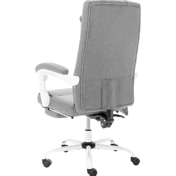 Chaise de bureau de massage Gris Tissu