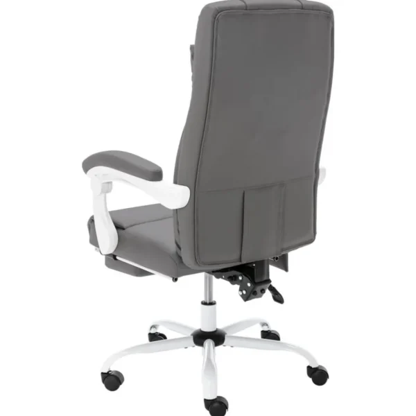 Chaise de bureau de massage Gris Similicuir