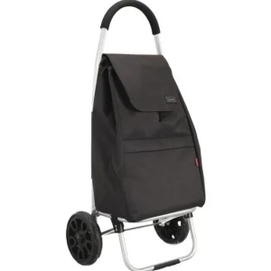 Chariot de Marché Haut de Gamme 48L Noir
