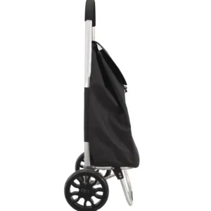 Chariot de Marché Haut de Gamme 48L Noir