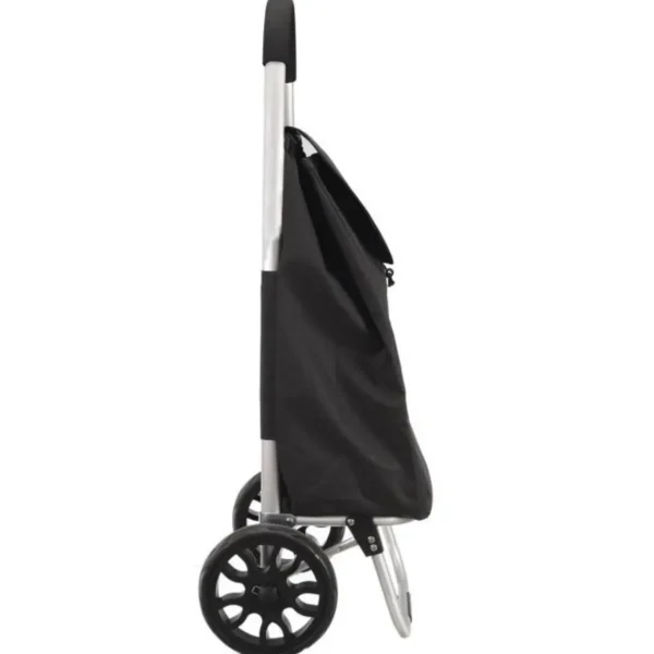Chariot de Marché Haut de Gamme 48L Noir