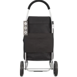 Chariot de Marché Haut de Gamme 48L Noir