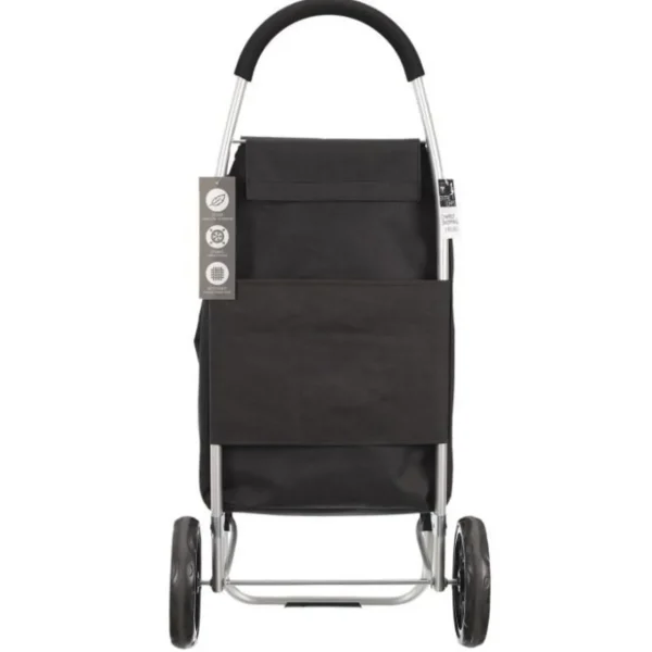 Chariot de Marché Haut de Gamme 48L Noir
