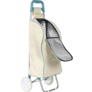 Chariot Shopping 2 Roues Fraîcheur 91cm Beige