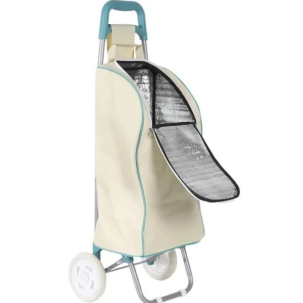 Chariot Shopping 2 Roues Fraîcheur 91cm Beige