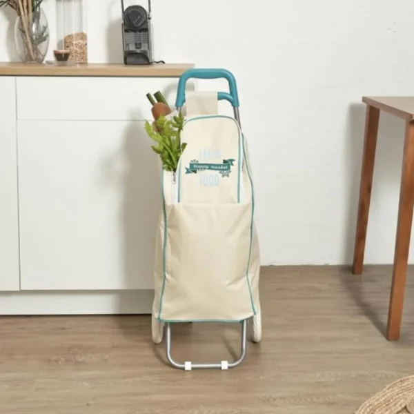 Chariot Shopping 2 Roues Fraîcheur 91cm Beige