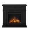 Cheminée électrique décorative Larsen Noir profond - Powerflame