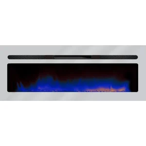 Cheminée électrique encastrable 150cm inox - 149