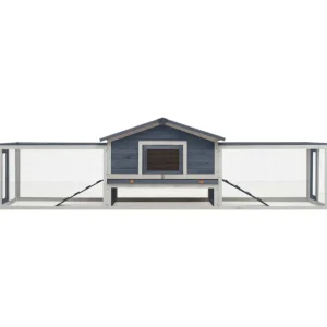 Clapier Gris 310x70x87 cm Pin massif et sapin
