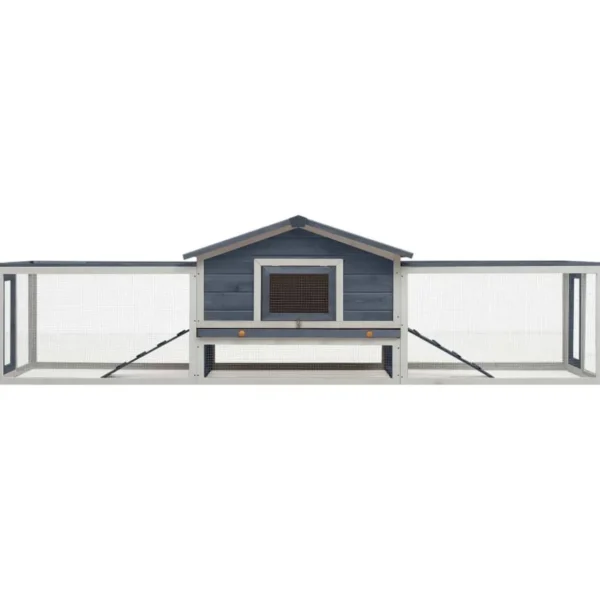 Clapier Gris 310x70x87 cm Pin massif et sapin