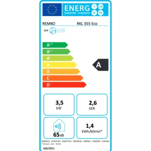 Climatiseur mobile REMKO RKL 355 Eco 3,5kw compatible WIFI