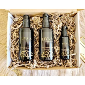 Coffret de 3 produits bio haut de gamme pour cheveux gras - Coffret Cadeau Bien-être