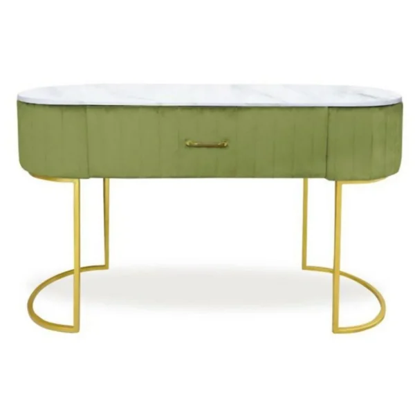 Coiffeuse Design 1 Tiroir Lomape 120cm Kaki