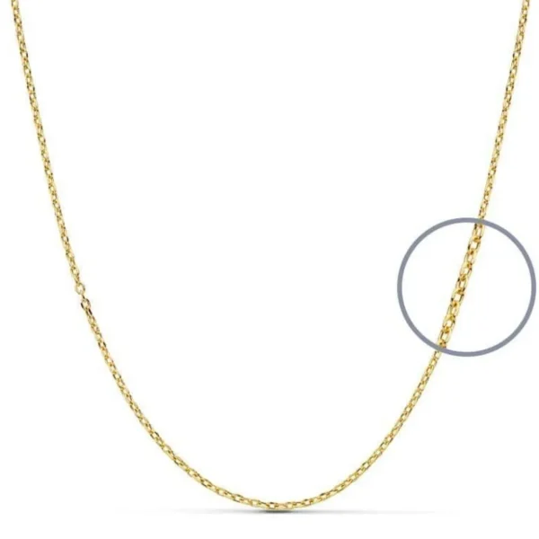 Collier - Médaille Or 18 Carats 750/000 Jaune - Christ sur la Croix - Chaine Dorée