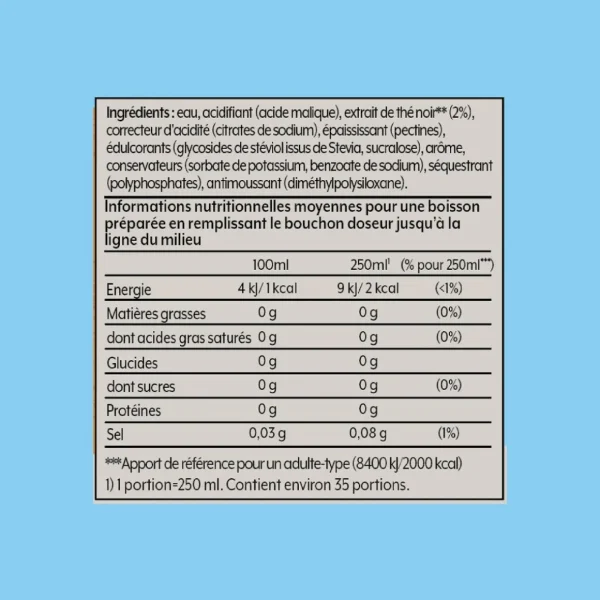 Concentré pour soda Ice Tea Pêche Zéro