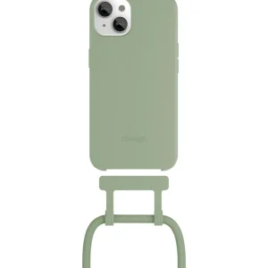 Coque avec cordon iPhone 14 Plus Tour de cou vert