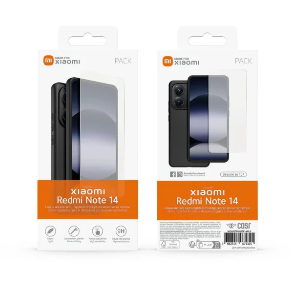 Coque+Verre trempé pour Redmi Note 14 4G