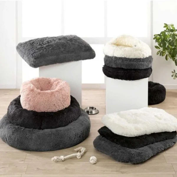 Coussin pour Chien & Chat Fluffy 95cm Noir