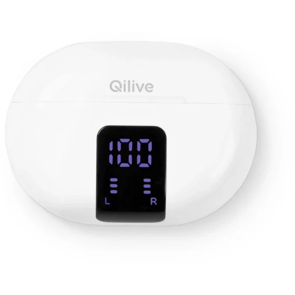 Écouteurs Q1421 TWS écran LED - Blanc