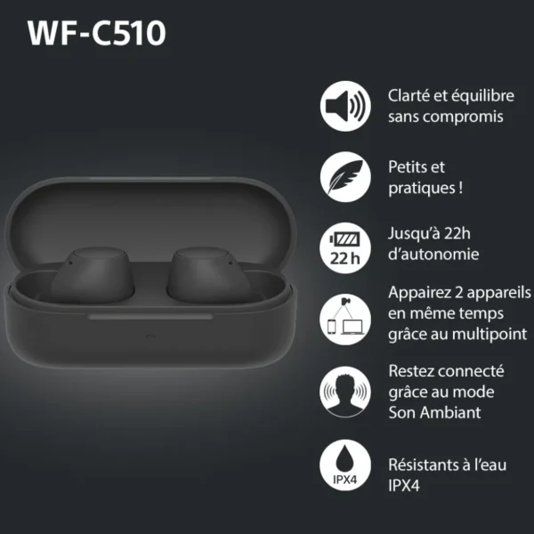 Écouteurs WF C510 - Noir