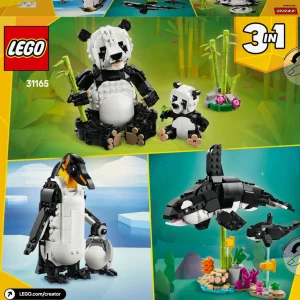 Creator 31165 - Les Animaux Sauvages : La Famille des Pandas