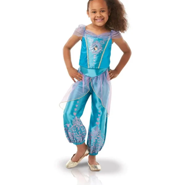Déguisement classique Disney Princess - Gem Princesse Jasmine : Taille 3/4 ans - 3/4 ans (96 à 104 cm)