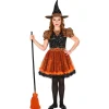 Déguisement De Sorcière - Orange - Enfant - 5/7 ans (110 à 122 cm)