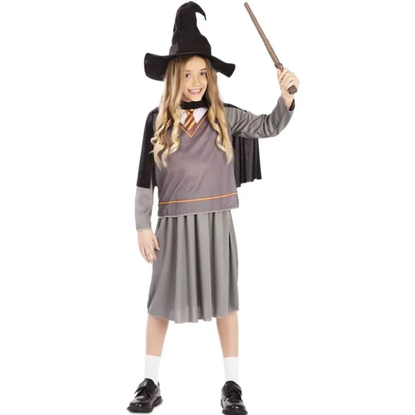 Déguisement d'étudiante en magie - Fille - 7/9 ans (122 à 134 cm)