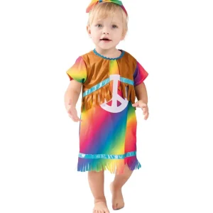 Déguisement Hippie Arc en Ciel - Bébé Fille - 18/24 mois (81 à 86 cm)