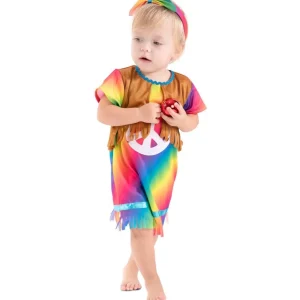 Déguisement Hippie Arc en Ciel - Bébé Fille - 18/24 mois (81 à 86 cm)