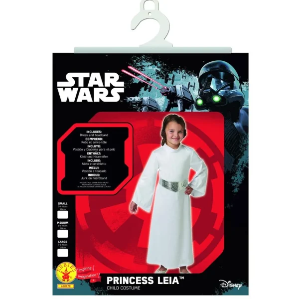 Déguisement Princesse Leia - Star Wars - Enfant - 3/4 ans (96 à 104 cm)