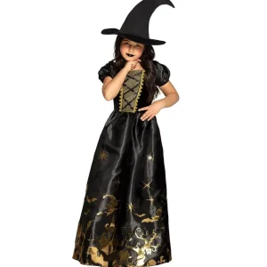 Déguisement sorcière effrayante - Fille - 7/9 ans (122 à 134 cm)