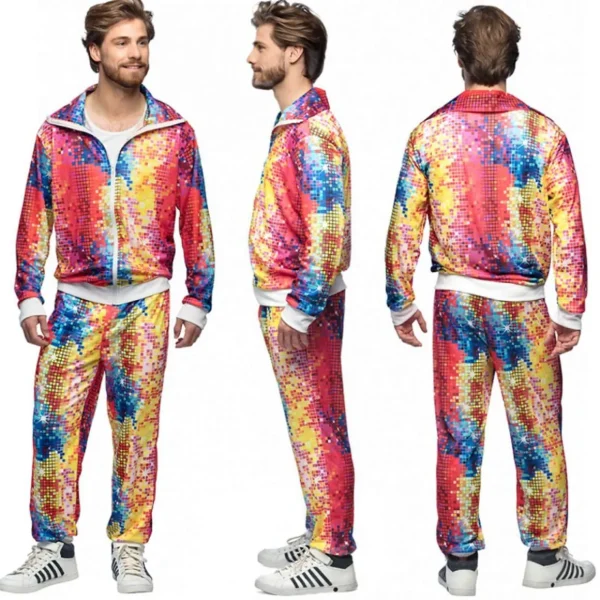 Déguisement Survêtement Disco - Homme - L