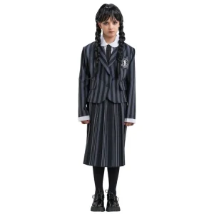 Déguisement Uniforme Noir & Gris Mercredi - Fille - 13/14 ans (158 à 164 cm)