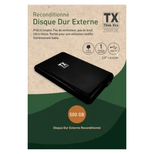 Disque dur externe reconditionné 500 GO USB 3.0 - Noir