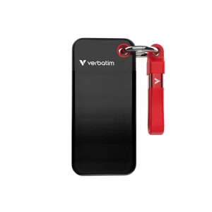 Disque Dur Externe SSD Pocket USB 3.2 1TO - Noir et Rouge
