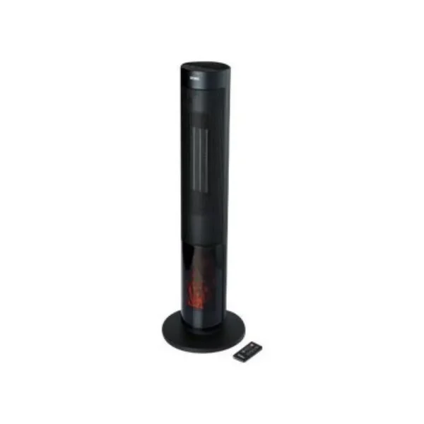 Domo Heating Tower with Chimney effect black Schwarz (DO7345H)