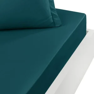 Drap housse bonnet 40 cm en percale coton SOFT PERCALE PLUS