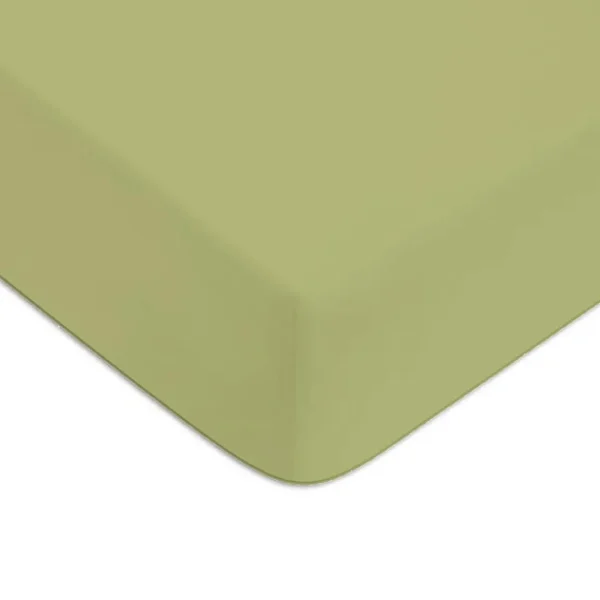 Drap housse en coton 57 fils uni bonnet 25cm