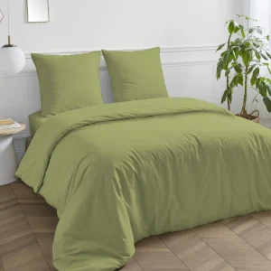 Drap housse en coton 57 fils uni bonnet 25cm