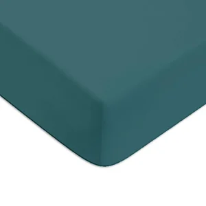 Drap housse en coton 57 fils uni bonnet 25cm