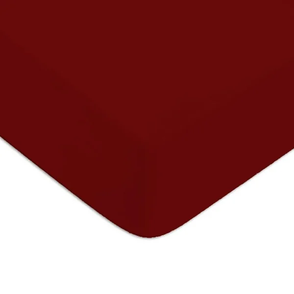 Drap housse en coton 57 fils uni bonnet 25cm
