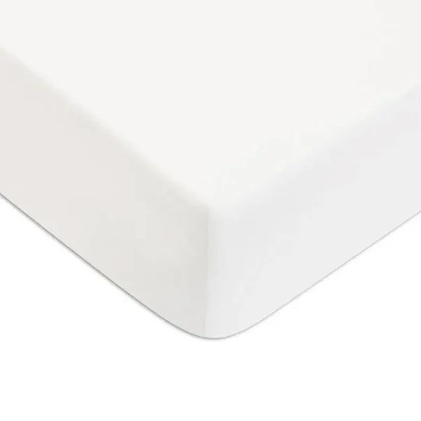 Drap housse en coton 57 fils uni bonnet 25cm