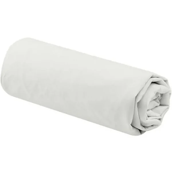 Drap housse uni en percale de coton 70 fils