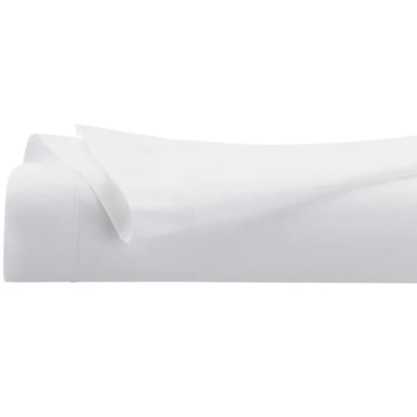 Drap Plat 1 Personne Percale 180x290cm Blanc