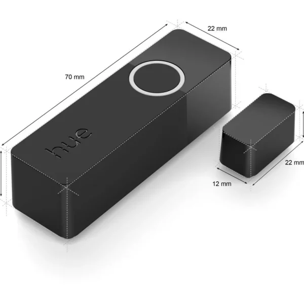 Détecteur d'ouverture HUE Secure pack de 2 - Noir