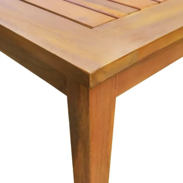 Ensemble a manger d'exterieur 5 pcs Bois d'acacia solide
