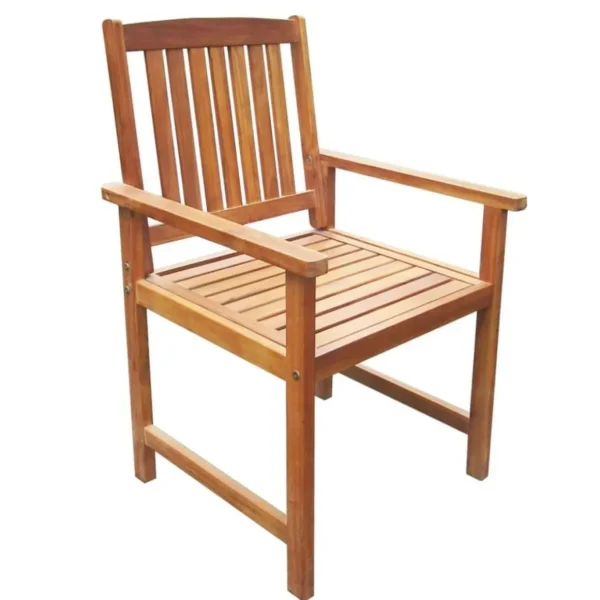 Ensemble a manger d'exterieur 5 pcs Bois d'acacia solide
